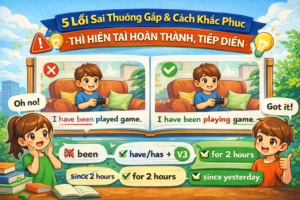 5 Lỗi Sai Thường Gặp & Cách Khắc Phục: Thì Hiện Tại Hoàn Thành, Tiếp Diễn
