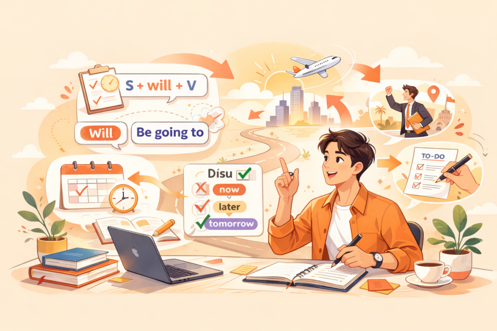 Chinh phục thì tương lai đơn (simple future) trong tiếng Anh