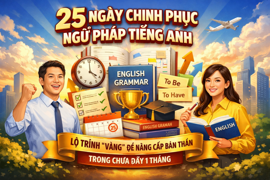 25 NGÀY CHINH PHỤC NGỮ PHÁP TIẾNG ANH