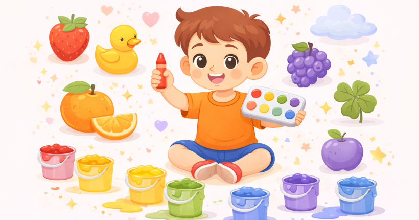 Từ Vựng Tiếng Anh Cho Bé 4 Tuổi Chủ Đề Màu Sắc (Colors Vocabulary)