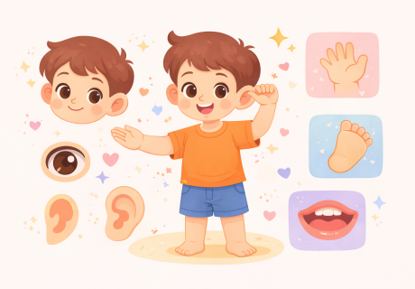 Từ Vựng Tiếng Anh Cho Bé 4 Tuổi Chủ Đề Bộ Phận Cơ Thể (Body Parts)