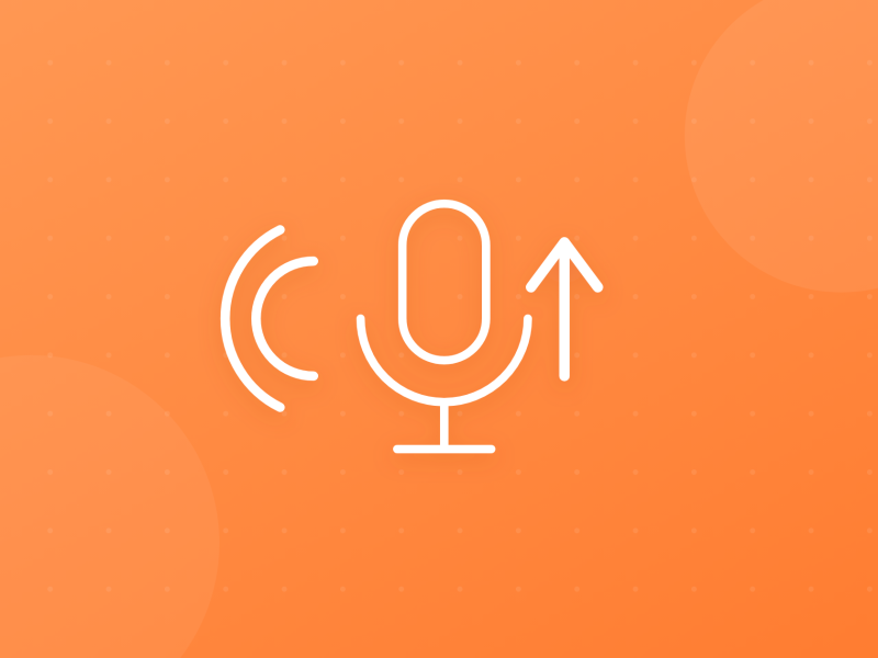 Hình minh hoạ micro và sóng âm cùng mũi tên đi lên tượng trưng cho việc tăng band IELTS Speaking