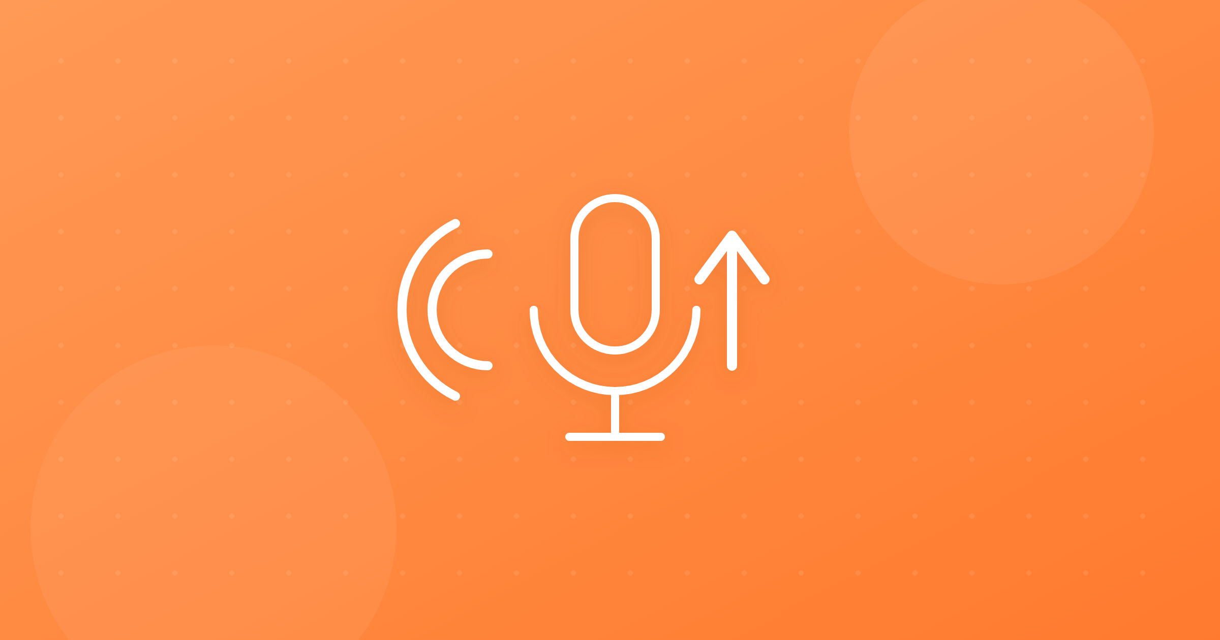 Hình minh hoạ micro và sóng âm cùng mũi tên đi lên tượng trưng cho việc tăng band IELTS Speaking